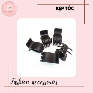 Kẹp tóc càng cua Đen nhám Đen bóng Dẻo