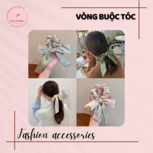 Dây buộc tóc băng rôn dài nhiều màu