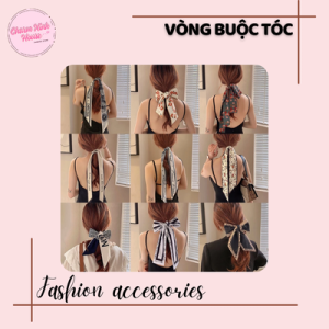 Dây buộc tóc băng rôn dài nhiều màu