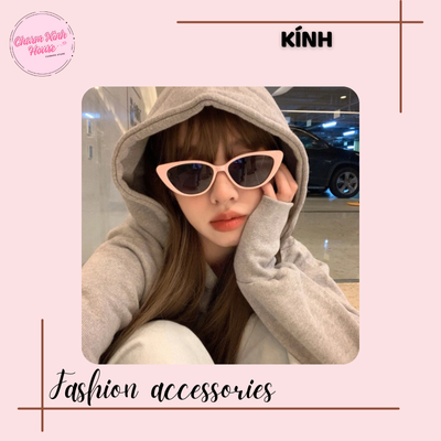 Kính râm mắt mèo thời trang Retro - charm xinh house - Ảnh 2