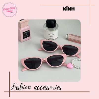 Kính râm mắt mèo thời trang Retro - charm xinh house - Ảnh 3