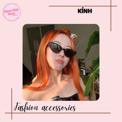Kính râm mắt mèo thời trang Retro - charm xinh house - Ảnh 4