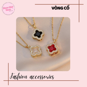 Vòng cổ cỏ ba lá có thể điều chỉnh thanh lịch, sang trọng dành cho nữ