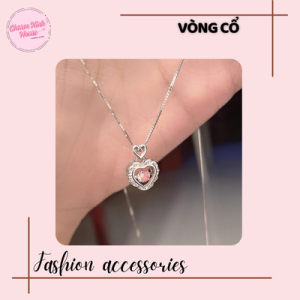 Vòng cổ mặt trái tim kim cương