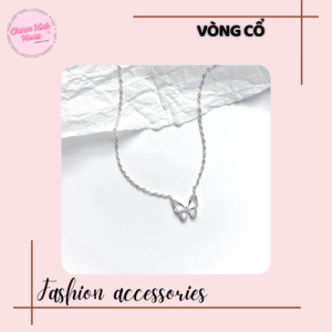 Vòng cổ bạc mặt hồ điệp