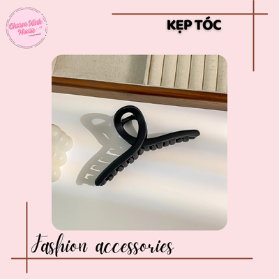 13cm Kẹp Tóc Nữ Chéo Mờ Tóc Phụ Kiện Tóc - Ảnh 4
