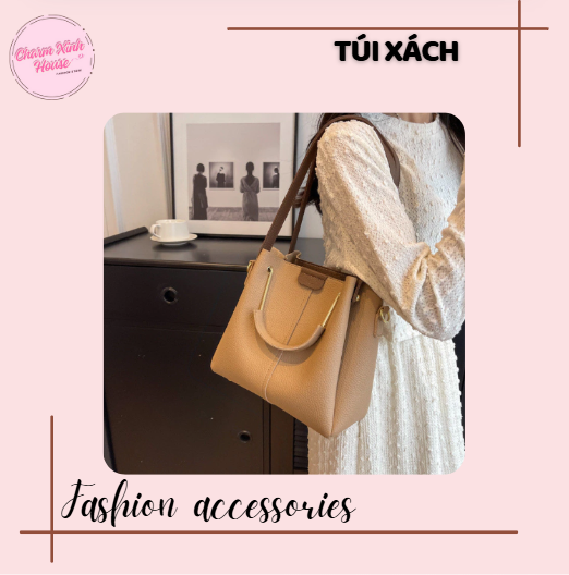 Túi xô dung tích lớn sang trọng phong cách Hàn Quốc Túi xách nữ sử dụng kép di động phù hợp mùa hè - Ảnh 4