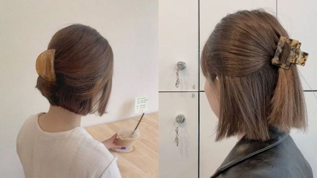 Tóc kẹp nửa bằng kẹp càng cua