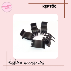 Kẹp tóc càng cua Đen nhám Đen bóng Dẻo
