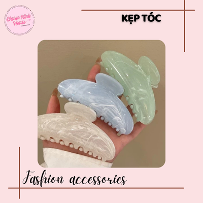 Kẹp tóc may mắn Chines Kẹp tóc hình vỏ Kẹp Barrettes - Ảnh 2