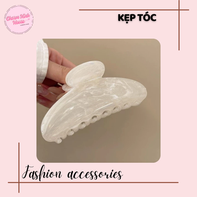 Kẹp tóc may mắn Chines Kẹp tóc hình vỏ Kẹp Barrettes - Ảnh 5