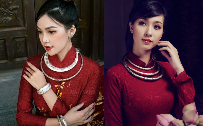 Hình ảnh vòng cổ bạc cho nữ