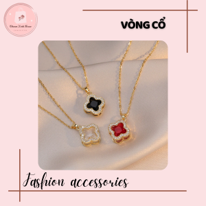 Vòng cổ cỏ ba lá có thể điều chỉnh thanh lịch, sang trọng dành cho nữ