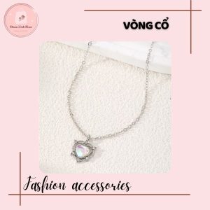 Vòng cổ mặt trái tim kim cương