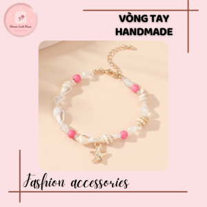 Vòng tay Handmade vỏ ốc sao biển phù hợp làm quà tặng