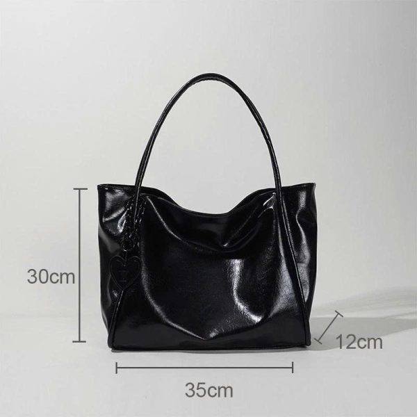 Túi Xách tote Cỡ Lớn Siêu Nhẹ Họa Tiết Tình Yêu