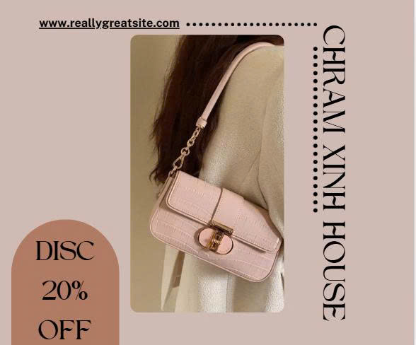 
Túi Xách Mini Màu Hồng Pastel 