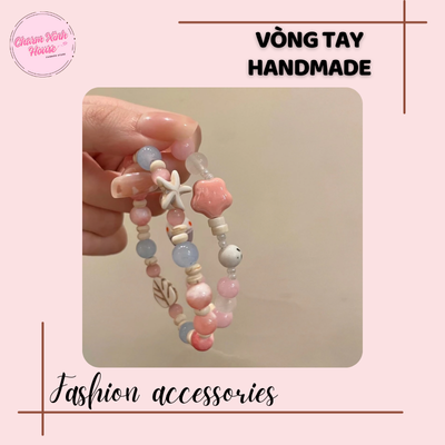 Vòng tay handmade charm nhựa hình sao dễ thương - Ảnh 2