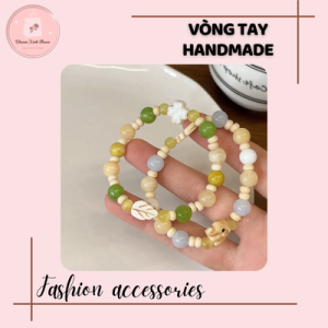Vòng tay handmade charm nhựa hình sao dễ thương